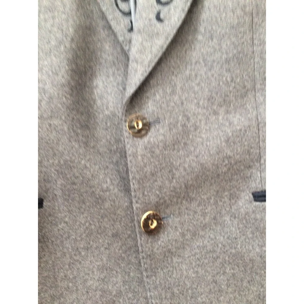 Steinadler Echter Österreichischer Loden Gray‎ Virgin Wool Lined Sz 48 Blazer